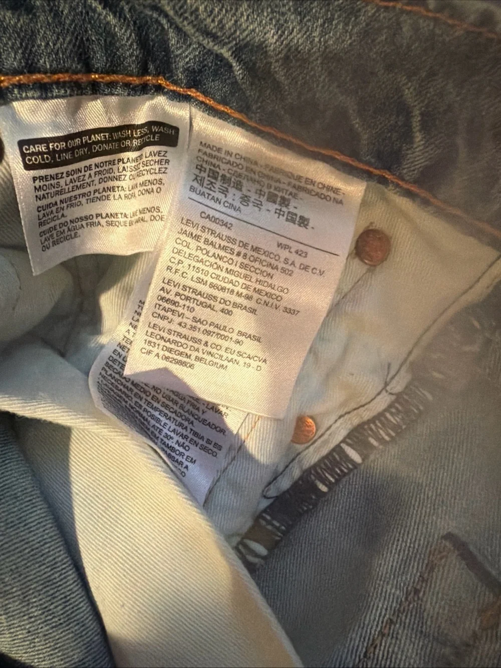 Levi’s Men’s Classic Straight Fit Jeans - Light Blue Sz 32/32
